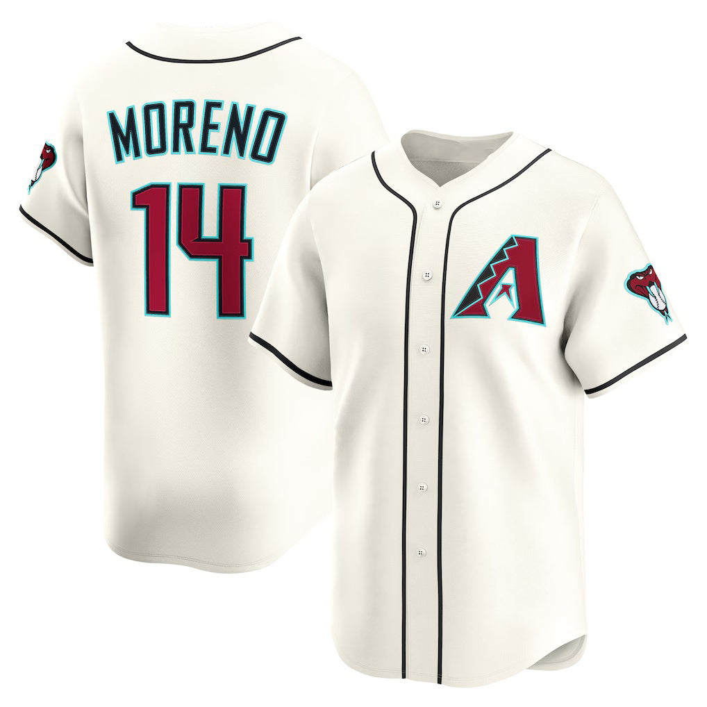 Arizona Diamondbacks #14 Gabriel Moreno Cream HOLBERT Home Limited Player Jersey