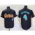 Chicago Cubs #4 Pete Crow-Armstrong Black HOLBERT 'Graffiti North Side Edition' Vapor Premier Limited Stitched Jersey