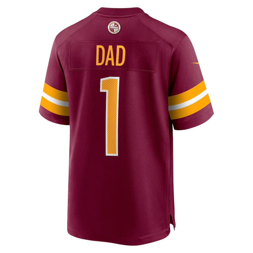 W.Commanders Number #1 Dad Burgundy HOLBERT Game Jersey