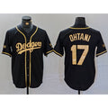 Los Angeles Dodgers #17 Shohei Ohtani Black Gold HOLBERT World Series Champions Cool Base Stitched Jersey