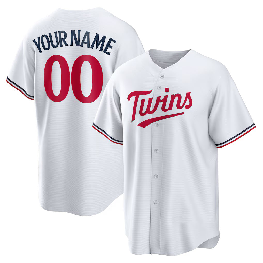 Custom Minnesota Twins White HOLBERT Home Replica Jersey