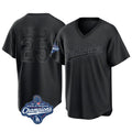 Los Angeles Dodgers #25 Tommy Edman Player Black HOLBERT World Series Meet Pitch Fashion T-shirt Stitched Jerseys