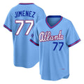 Atlanta Braves #77 Joe Jimenez Player Powder Blue HOLBERT 2026 City Connect T-shirt Home Game Stitched Jerseys