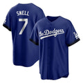 Los Angeles Dodgers #7 Blake Snell Player Royal HOLBERT City Connect Home Game Stitched Jerseys