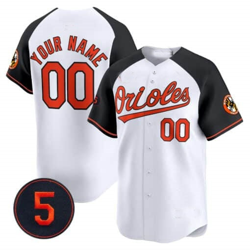 Custom Baltimore Orioles Robinson Patch Vapor Premier Limited Jersey V2 ¨C All Stitched-White HOLBERT
