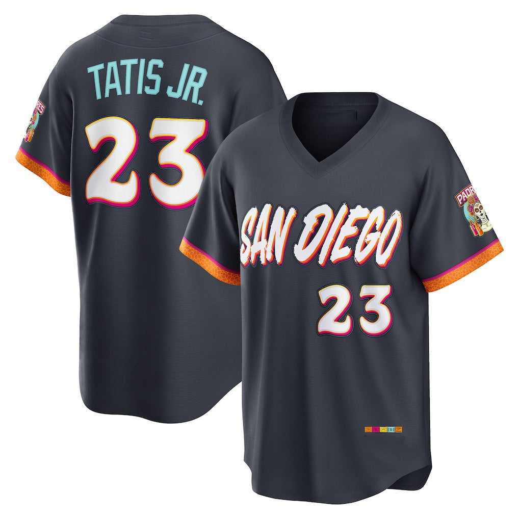 San Diego Padres #23 Fernando Tatis Jr. Obsidian HOLBERT 2026 City Connect Stadium Jersey