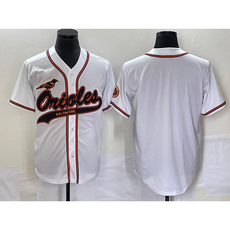 Baltimore Orioles White HOLBERT Cool Base Stitched Jersey