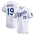 Kansas City Royals #19 Michael Massey Player White HOLBERT Alt Limited Elite Home Stitched Jerseys