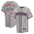 Arizona Diamondbacks #12 Lourdes Gurriel Jr Player Gray HOLBERT USA 250 Fourth of July Home Game Stitched Jerseys
