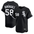 Chicago White Sox #58 Seranthony Dominguez Player Black HOLBERT Limited Home Stitched Jerseys