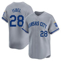 Kansas City Royals #28 Kyle Isbel Player Gray HOLBERT Limited Home Stitched Jerseys