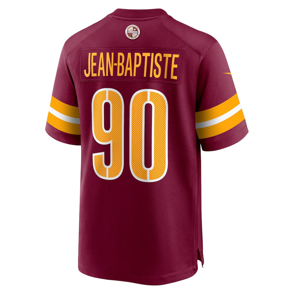 W.Commanders #90 Javontae Jean-Baptiste Burgundy HOLBERT Game Jersey