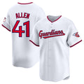 Cleveland Guardians #41 Carlos Santana White HOLBERT Home Limited Stitched Jersey
