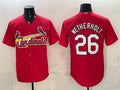 St. Louis Cardinals #26 JJ Wetherholt Red HOLBERT Cool Base Stitched Jersey
