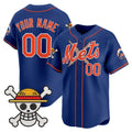 Custom New York Mets x One Piece Royal HOLBERT Vapor Premier Limited Jersey - Stitched