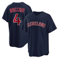 Cleveland Guardians #4 Brayan Rocchio Player Navy HOLBERT Game Home Stitched Jerseys