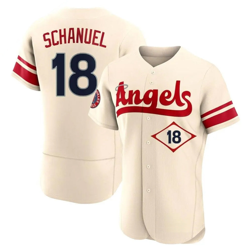 Los Angeles Angels #18 Nolan Schanuel Player Cream HOLBERT City Connect Limited ELite Home Stitched Jerseys