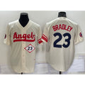 Los Angeles Angels #23 Archie Bradley Number Cream HOLBERT 2022 City Connect Cool Base Stitched Jersey