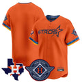 Houston Astros Blank Player Orange HOLBERT City Connect Texas Patch Vapor Premier Limited Home Stitched Jerseys