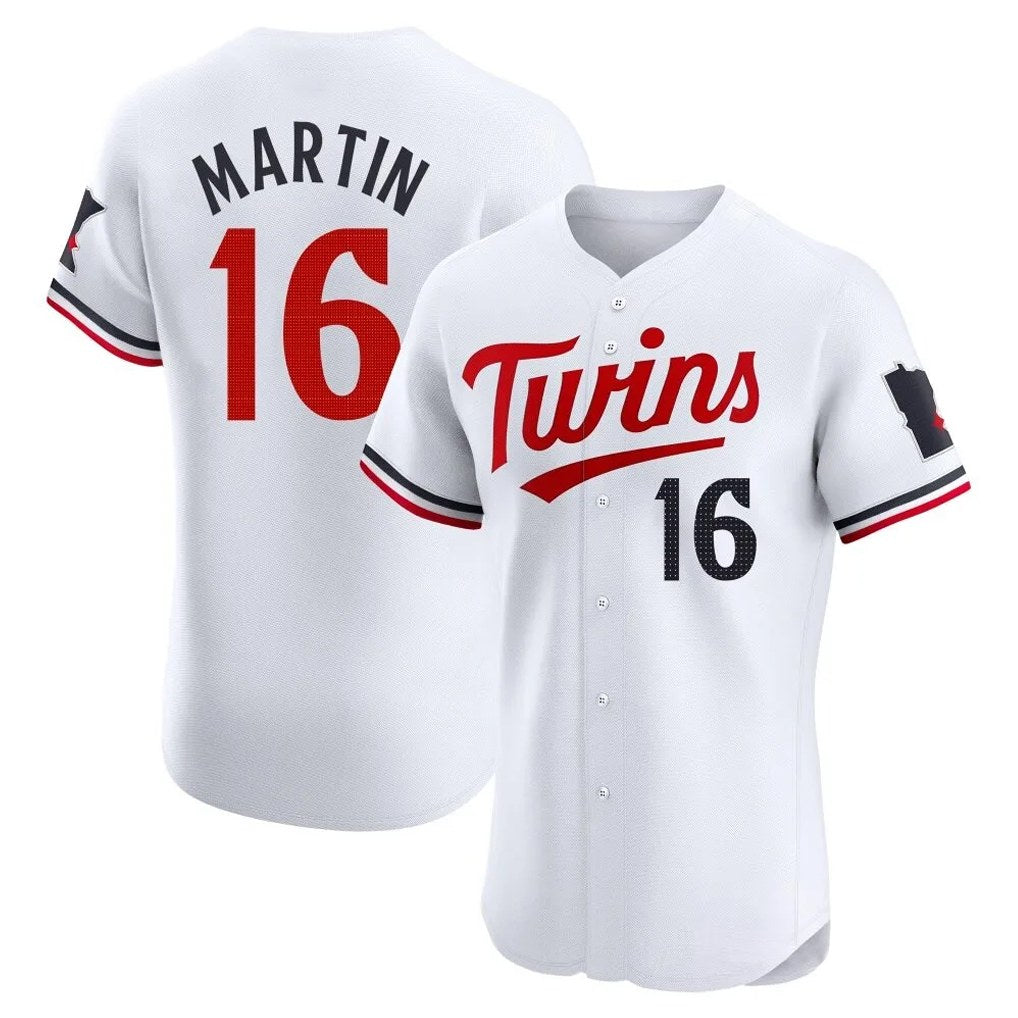 Minnesota Twins #16 Austin Martin Player White HOLBERTHome Limited Elite Stitched Jerseys