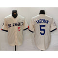 Los Angeles Dodgers #5 Freddie Freeman Number Cream HOLBERT 2024 City Connect Limited Stitched Jersey 2