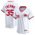 Cincinnati Reds #35 Jose Trevino Player White HOLBERT Cooperstown Collection Limited T-shirt Home Stitched Jerseys