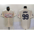 New York Yankees #99 Aaron Judge Cream HOLBERT Limited Stitched Jersey 2