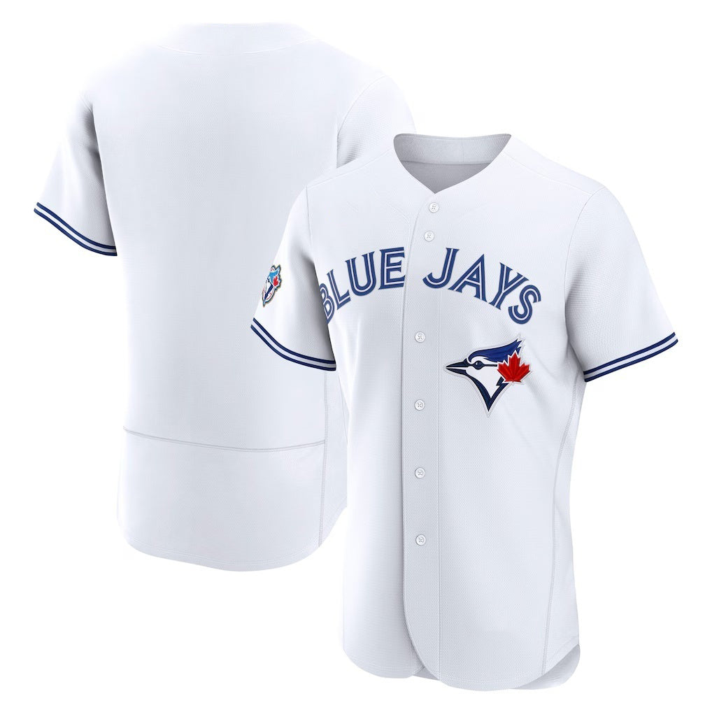 Toronto Blue Jays Blank White HOLBERT 50 Seasons Patch Stitched Jersey