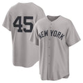 New York Yankees #45 Gerrit Cole Gray HOLBERT Road Replica Jersey