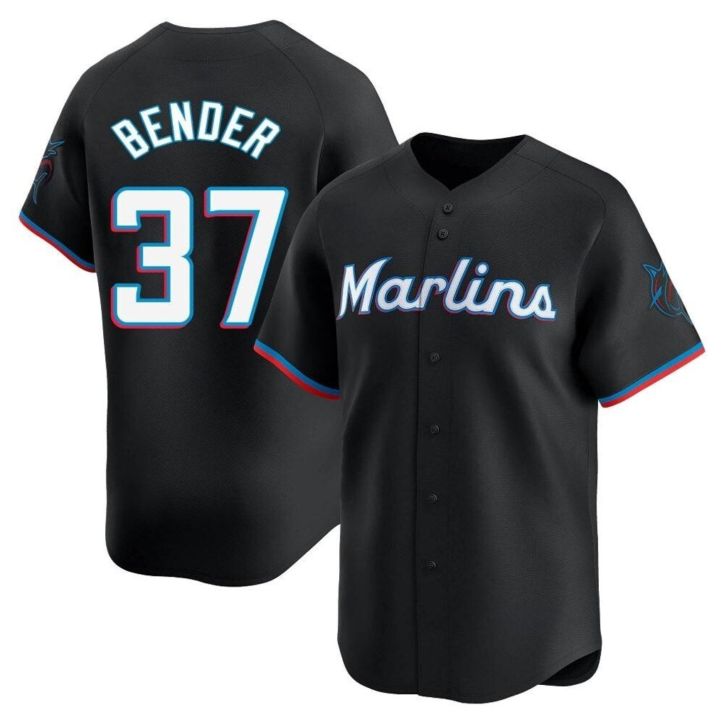 Miami Marlins #37 Anthony Bender Player Black HOLBERT Home Limited Stitched Jerseys