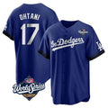 Los Angeles Dodgers #17 Shohei Ohtani Player Royal HOLBERT World Series City Connect Home Game Stitched Jerseys