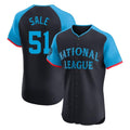 Atlanta Braves #51 Chris Sale Player Navy HOLBERT National League All-Star Limited Elite Game Stitched Jerseys