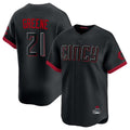 Cincinnati Reds #21 Hunter Greene Player Black HOLBERT City Connect Home Limited Stitched Jerseys