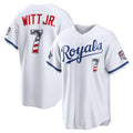 Kansas City Royals #7 Bobby Witt Jr. 2026 All-Star Edition Stars & Stripes White HOLBERT Stadium Jersey