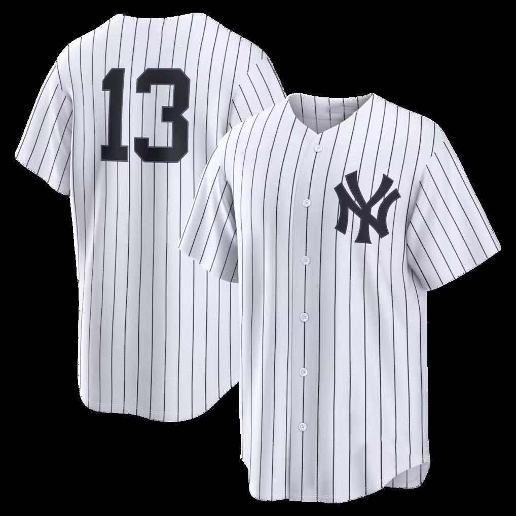 New York Yankees #13 Jazz Chisholm Jr. White HOLBERT Home Replica Jersey