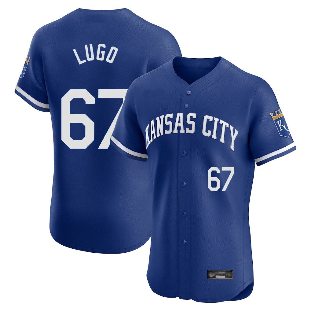 Kansas City Royals #67 Seth Lugo Player Royal HOLBERT Limited Elite Home Game Stitched Jerseys