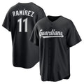 Cleveland Guardians #11 Jos¨¦ Ram¨ªrez Black HOLBERT Replica Player Jersey
