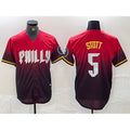 Philadelphia Phillies #5 Bryson Stott Red HOLBERT 2024 City Cool Base Jersey