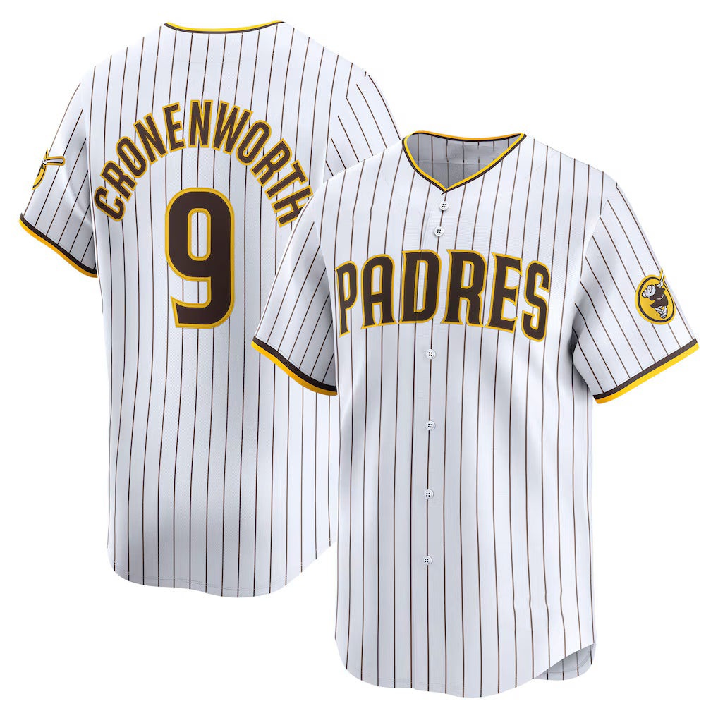 San Diego Padres #9 Jake Cronenworth White HOLBERT Home Limited Player Jersey