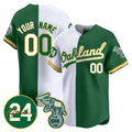 Custom Oakland Athletics White Green HOLBERT Jersey - Personalized