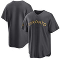 Toronto Blue Jays Blank Charcoal HOLBERT 2022 All-Star Cool Base Stitched Jersey