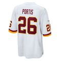 W.Football Team #26 Clinton Portis White HOLBERT Retired Player Game Jersey