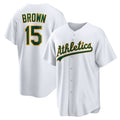 Oakland Athletics #15 Seth Brown White HOLBERT Home Replica Jersey