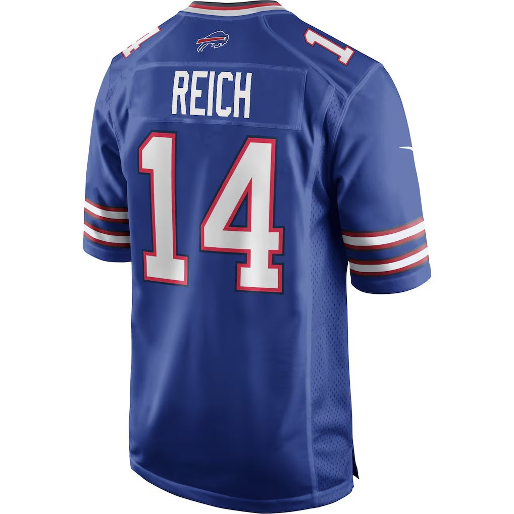 B.Bills #14 Frank Reich Royal HOLBERT Game Retired Player Jersey