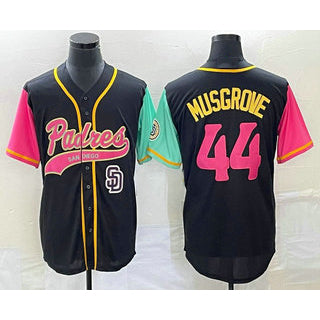 San Diego Padres #44 Joe Musgrove Black HOLBERT NEW 2023 City Connect Cool Base Stitched Jersey 2