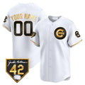 Custom Chicago Cubs 2024 Jackie Robinson Patch Vapor Premier Limited Jersey V2 ¨C White HOLBERT
