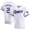 Texas Rangers #2 Marcus Semien White HOLBERT Home Limited Player Jersey