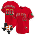 Custom Houston Astros Mexico Texas Patch Vapor Premier Limited Jersey ¨CRed HOLBERT