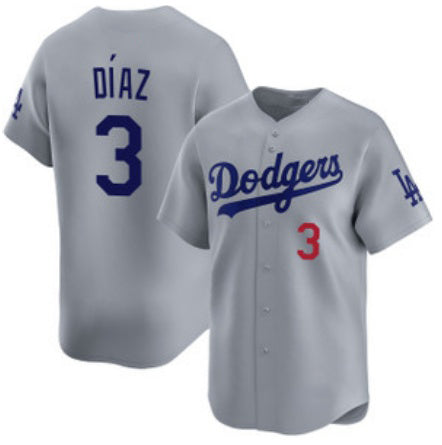 Los Angeles Dodgers #3 Edwin D¨ªaz Royal HOLBERT Limited Stitched Jersey