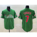 Philadelphia Phillies #7 Trea Turner Green HOLBERT Phanatic Limited Stitched Jersey